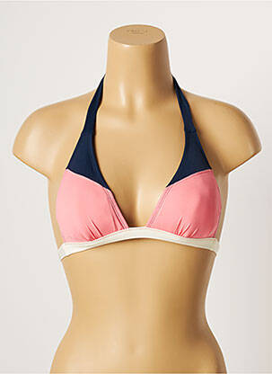 Haut de maillot de bain fermeture liens à nouer haut soutien-gorge avec mousse de rembourrage amovible rose VARIANCE femme