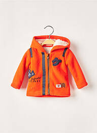 Veste casual capuche fourrée orange IKKS garcon