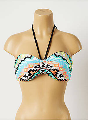 Haut de maillot de bain stretch haut bandeau bleu SEAFOLLY femme