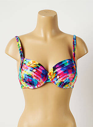 Haut de maillot de bain stretch haut soutien-gorge moulé bleu SEAFOLLY femme