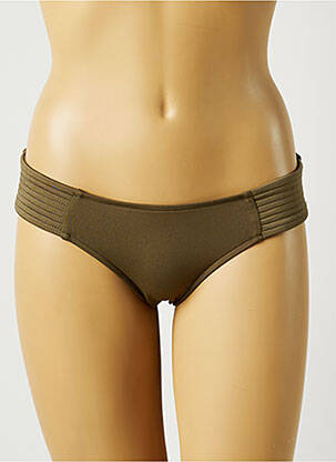 Bas de maillot de bain tissage satiné culotte vert SEAFOLLY femme