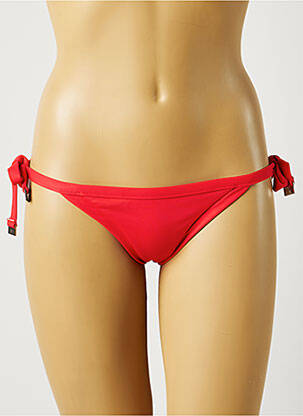 Bas de maillot de bain tissage satiné bikini rouge SEAFOLLY femme