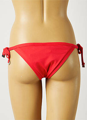Bas de maillot de bain tissage satiné bikini rouge SEAFOLLY femme
