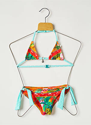 Maillot de bain 2 pièces stretch rouge BANANA MOON fille