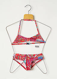 Maillot de bain 2 pièces imprimé fantaisie rouge BANANA MOON fille