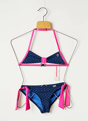 Maillot de bain 2 pièces stretch bleu BANANA MOON fille