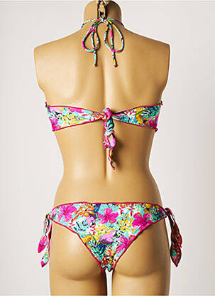 Maillot de bain 2 pièces stretch haut soutien-gorge moulé rose BANANA MOON femme