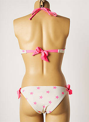 Maillot de bain 2 pièces stretch haut soutien-gorge moulé rose BANANA MOON femme