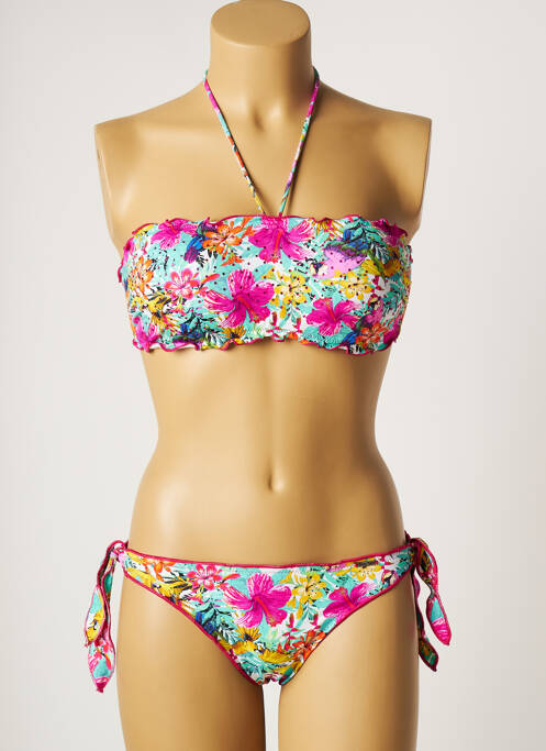 Maillot de bain 2 pièces rose BANANA MOON pour femme