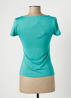 T-shirt coupe cintrée manches courtes bleu BY SWAN femme