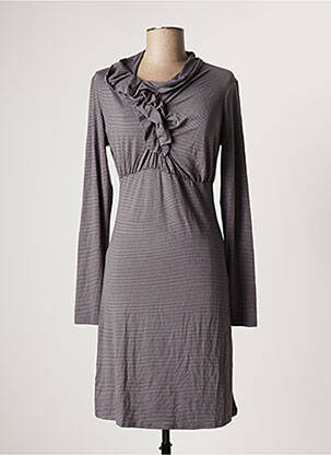 Robe courte manches longues manches longues gris BOHEMIA femme