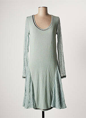 Robe mi-longue manches longues manches longues vert MYRINE ANTWERP femme