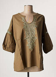 Blouse manches longues manches longues vert BOHEMIA femme