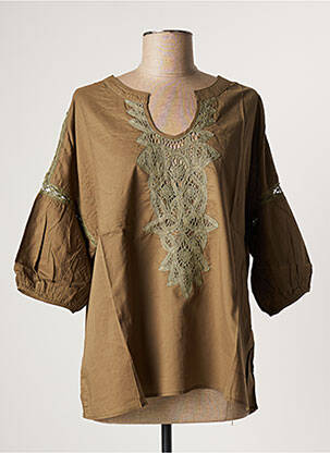 Blouse manches longues manches longues vert BOHEMIA femme