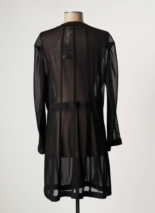 Robe courte manches longues manches longues noir POUSSIERE D'ETOLE femme
