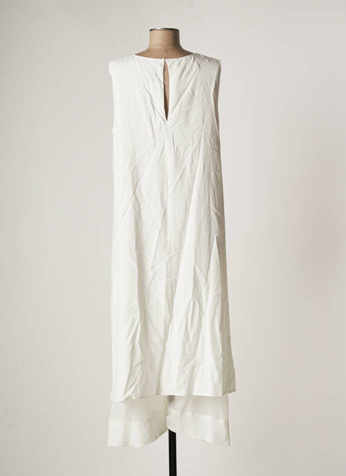 Robe mi-longue blanc BOHEMIA pour femme
