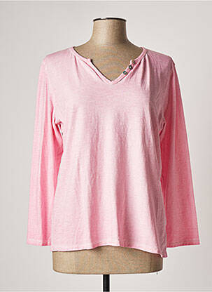 T-shirt rose APRIL VINTAGE pour femme