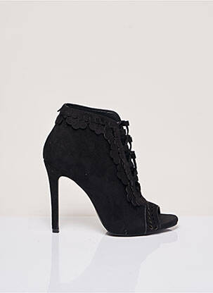 Sandales/nu pieds matière lisse talon haut de 10cm et plus noir JEEINI femme