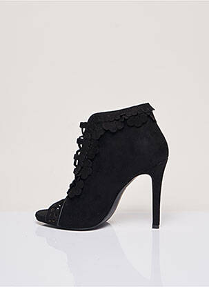 Sandales/nu pieds matière lisse talon haut de 10cm et plus noir JEEINI femme