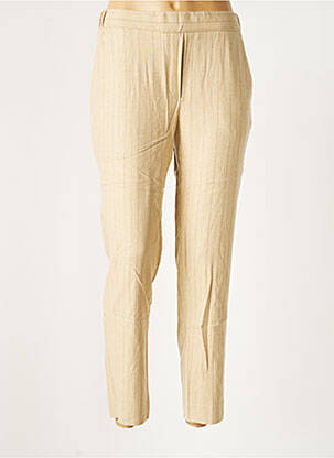 Pantalon droit stretch taille normale beige DIEGA femme