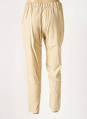 Pantalon droit stretch taille normale beige DIEGA femme