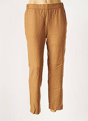 Pantalon droit stretch taille normale marron DIEGA femme