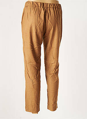 Pantalon droit stretch taille normale marron DIEGA femme
