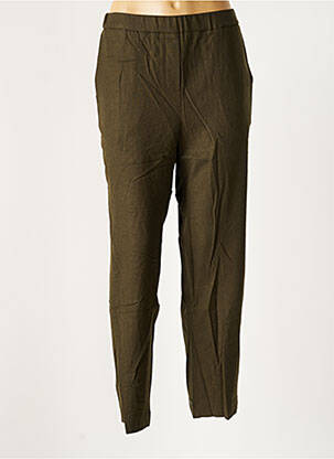 Pantalon droit stretch taille normale vert DIEGA femme