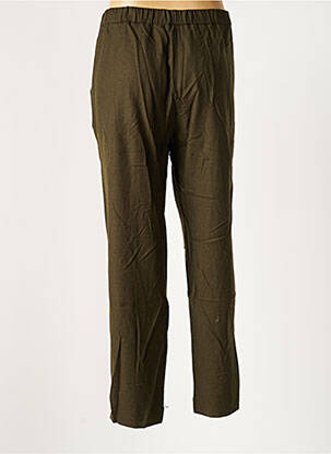Pantalon droit stretch taille normale vert DIEGA femme