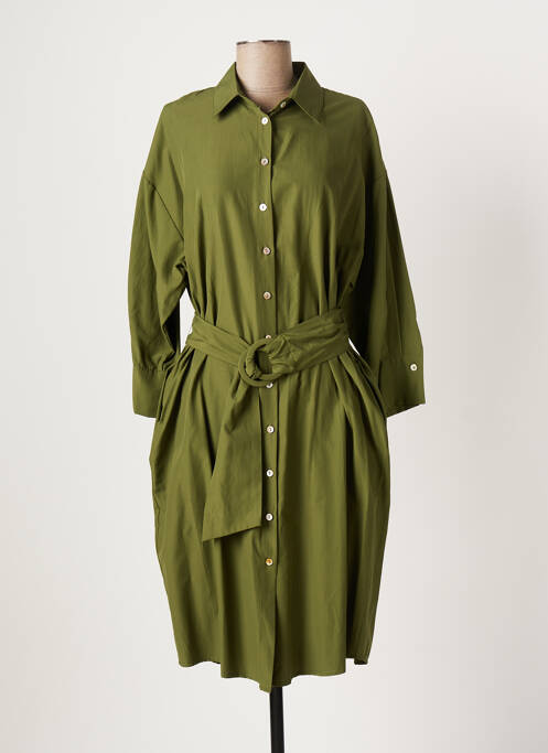 Robe mi-longue vert B.YU pour femme