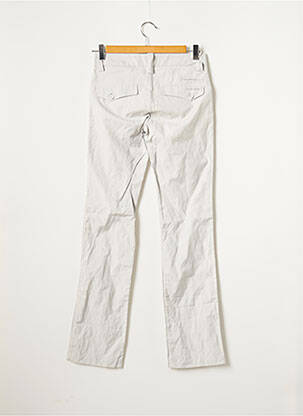 Pantalon chino fermeture zippée sous rabat boutonné taille normale bleu FREEMAN T.PORTER femme