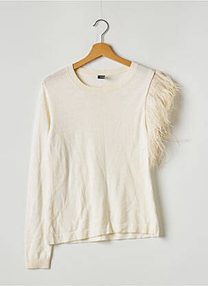 Pull stretch manches longues beige PAROSH femme
