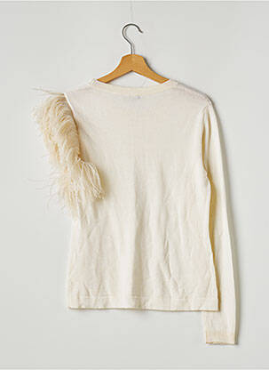 Pull stretch manches longues beige PAROSH femme