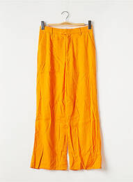 Pantalon chino tissage popeline taille normale orange CLOSED femme