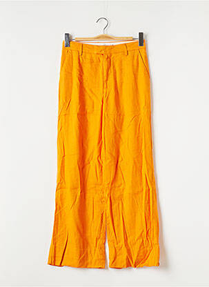Pantalon chino tissage popeline taille normale orange CLOSED femme