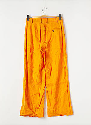 Pantalon chino tissage popeline taille normale orange CLOSED femme