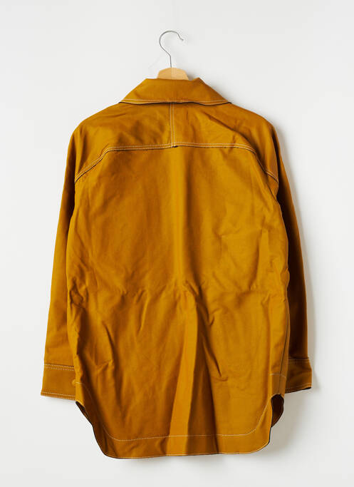 Veste simili cuir orange RODEBJER pour femme