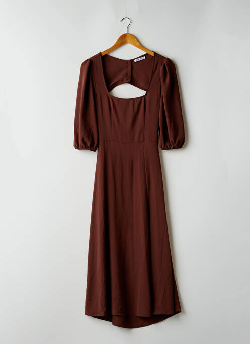 Robe longue marron STRADIVARIUS pour femme