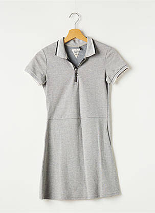 Robe courte manches courtes manches courtes gris IKKS femme