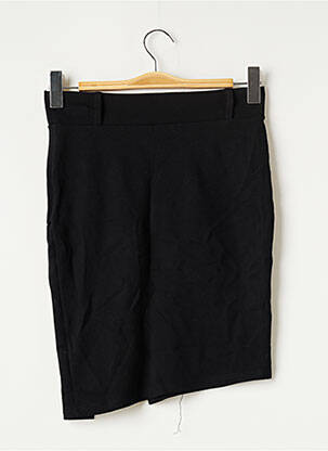 Jupe mi-longue stretch noir CAPSULE femme