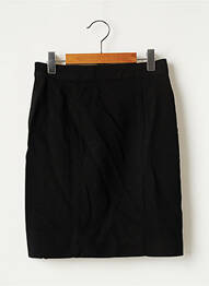 Jupe courte coupe droite noir SANS MARQUE femme