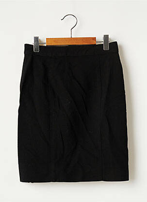 Jupe courte coupe droite noir SANS MARQUE femme