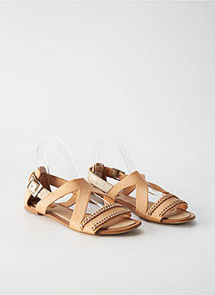 Sandales/Nu pieds beige BERSHKA pour femme
