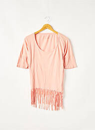 T-shirt coupe droite manches courtes rose I LOVE MY T'S femme