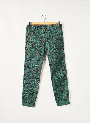 Pantalon 7/8 stretch taille normale vert MAISON SCOTCH femme
