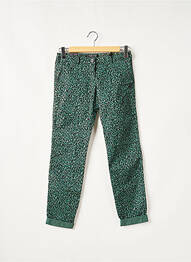Pantalon 7/8 stretch taille normale vert MAISON SCOTCH femme