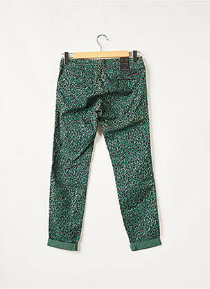 Pantalon 7/8 stretch taille normale vert MAISON SCOTCH femme