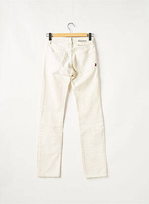 Jeans coupe droite broderie rivets taille normale blanc KILIWATCH femme