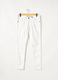 Pantalon slim broderie rivets taille normale blanc FIVE PM femme