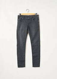 Pantalon slim broderie rivets taille basse bleu CHEAP MONDAY femme